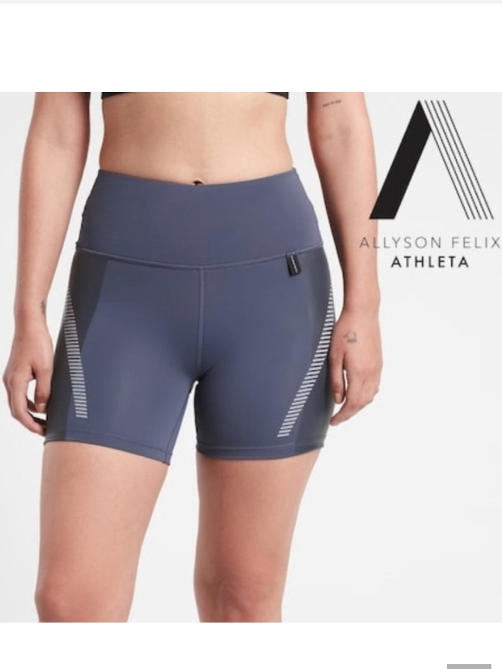 Athleta X Allyson Felix Short. Blue. Size Medium